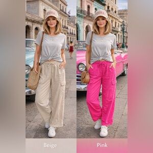 Entro Cream Wide-Leg Pants